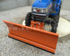 Snow plow 140cm, hidraulic lifting, manual angle adjustment, for Japanese compact tractors, Komondor STLR-140 (8)